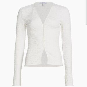 Derek Lam 10 Crosby Esmee Long-Sleeve Smocked Top